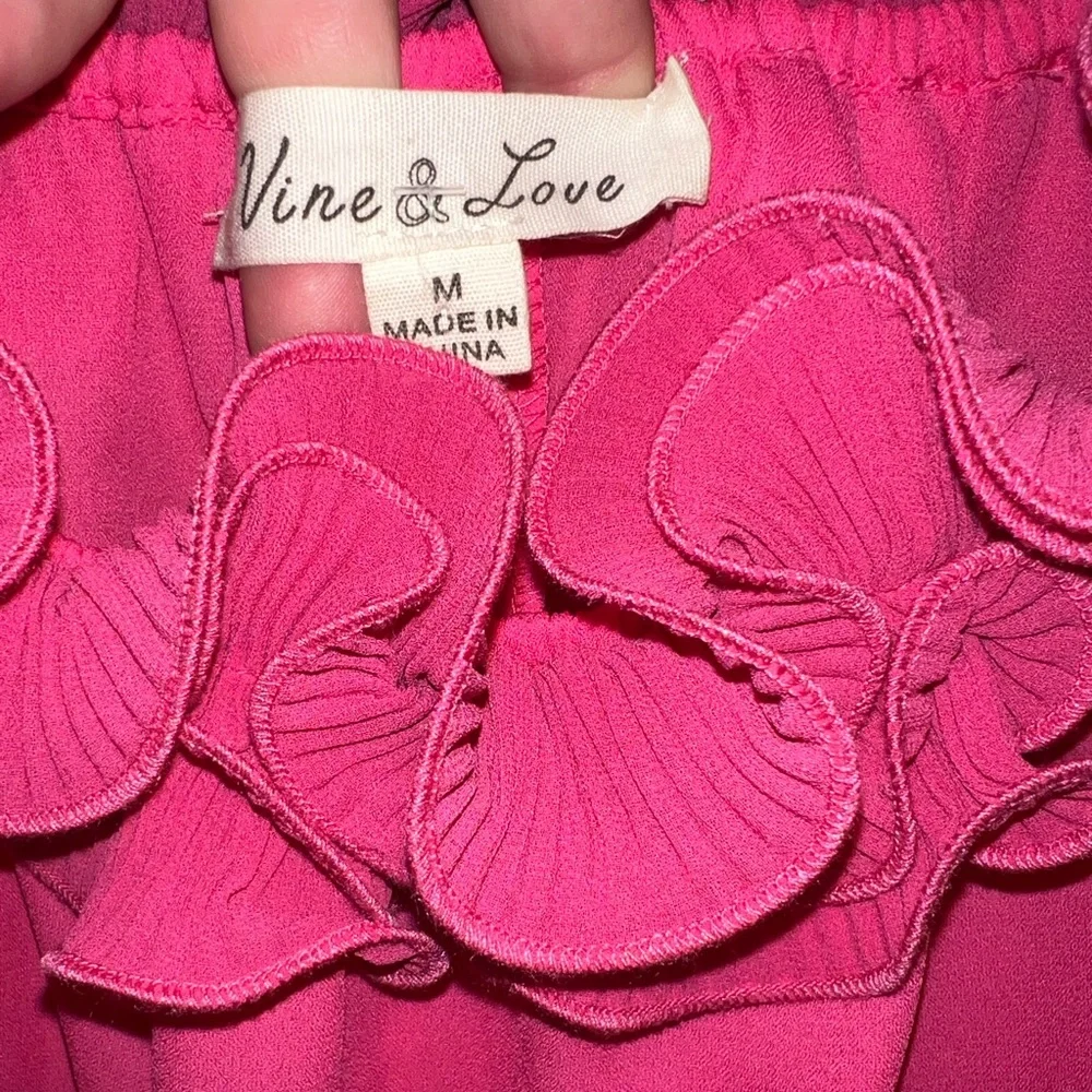 Vine & Love Pink Off The Shoulder Top - Picture 4 of 7